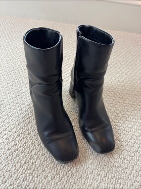Classic Black Ankle Booties with Side Zip